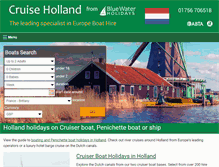 Tablet Screenshot of cruiseholland.com